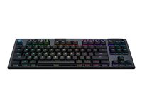 Logitech G915 TKL Tenkeyless LIGHTSPEED Wireless RGB Mechanical Gaming Keyboard - Näppäimistö - taustavalaistu - USB, Bluetooth, 2.4 GHz - Pohjoismaat - näppäinkytkin: GL Tactile - hiili 920-009500