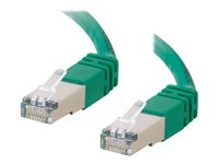 C2G Cat5e Booted Shielded (STP) Network Patch Cable - Kytkentäkaapeli - RJ-45 (uros) to RJ-45 (uros) - 5 m - STP - CAT 5e - valettu - vihreä 83834