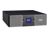 Eaton 9PX 3000i RT3U - UPS (torniin asennettava/ulkoinen) - Vaihtovirta 200/208/220/230/240 V - 3000 watti(a) - 3000 VA - 1-vaiheinen - RS-232, USB - lähtöliittimet: 10 - PFC - 3U 9PX3000IRT3U