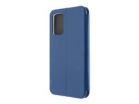 Insmat Exclusive - Läppäkansi matkapuhelimelle - paperi, polyuretaani, pahvi, alumiinifolio, termoplastinen polyuretaani (TPU) - sähköisen sininen malleihin Samsung Galaxy A23, A23 5G 650-3094