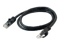 C2G Cat6 Booted Unshielded (UTP) Network Patch Cable - Kytkentäkaapeli - RJ-45 (uros) to RJ-45 (uros) - 20 m - UTP - CAT 6 - valettu, piikitön, säikeinen - musta 83414