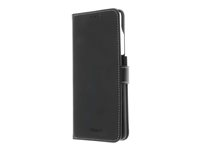 Insmat Exclusive Flip Case - Läppäkansi matkapuhelimelle - paperi, pahvi, nahka, alumiinifolio, termoplastinen polyuretaani (TPU) - musta malleihin Samsung Galaxy S21 Ultra 5G 650-2937