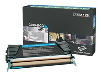 Lexmark - Tuottoisa - sinivihreä - alkuperäinen - väriainekasetti LCCP, LRP malleihin Lexmark C736dn, C736dtn, C736N, X736de, X738de, X738dte C736H1CG