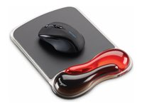 Kensington Duo Gel Mouse Pad Wrist Rest - Hiirialusta jossa pehmustettu rannetuki - musta, punainen - TAA-yhteensopiva 62402