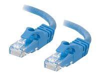 C2G Cat6 Booted Unshielded (UTP) Network Patch Cable - Kytkentäkaapeli - RJ-45 (uros) to RJ-45 (uros) - 3 m - UTP - CAT 6 - valettu, piikitön, säikeinen - sininen 83389