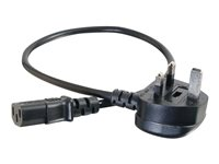 C2G Universal Power Cord - Virtajohto - BS 1363 (uros) to power IEC 60320 C13 - 3 m - valettu - musta 88514