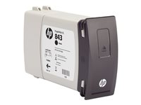 HP 843C - 400 ml - musta - alkuperäinen - PageWide XL - mustepatruuna malleihin PageWide XL 4000, 4500, 5000, 5000 Blueprinter C1Q65A