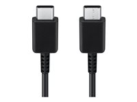 Samsung EP-DA705 - USB-kaapeli - 24 pin USB-C (uros) to 24 pin USB-C (uros) - USB 2.0 - 3 A - 1 m - musta EP-DA705BBEGWW