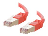 C2G Cat5e Booted Shielded (STP) Network Patch Cable - Kytkentäkaapeli - RJ-45 (uros) to RJ-45 (uros) - 7 m - STP - CAT 5e - valettu - punainen 83795