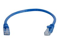 C2G Cat5e Booted Unshielded (UTP) Network Patch Cable - Kytkentäkaapeli - RJ-45 (uros) to RJ-45 (uros) - 3 m - UTP - CAT 5e - valettu, piikitön, säikeinen - sininen 83164