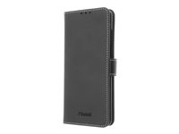 Insmat Exclusive Flip Case - Läppäkansi matkapuhelimelle - aito nahka, paperi, pahvi, alumiinifolio - musta malleihin Samsung Galaxy S20, S20 5G 650-2843