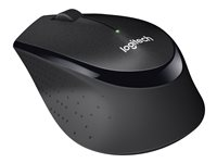 Logitech M330 SILENT PLUS - Hiiri - 3 painiketta - langaton - 2.4 GHz - USB johdoton vastaanotin - musta 910-004909