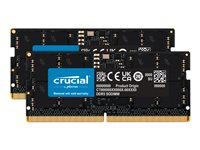 Crucial - DDR5 - pakkaus - 32 Gt: 2 x 16 Gt - 262-nastainen SO-DIMM - 5600 MHz / PC5-44800 - CL46 - 1.1 V - non-ECC CT2K16G56C46S5