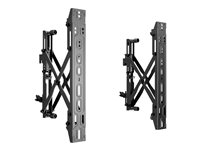 Multibrackets M Pro - Asennuskomponentti (2 push in pop out arms) malleihin LCD-näyttö - teräs - musta -näytön koko: 40"-65" 7350073734726