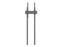 Multibrackets M Pro Dual Pole Floormount - Teline malleihin LCD-näyttö - muovi, alumiini, teräs - musta -näytön koko: 65"-90" - lattialla seisova 7350073738953