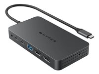 HyperDrive Next - Telakointiasema malleihin kannettava, tabletti, kannettaviin, älypuhelin - USB-C / USB4 / Thunderbolt 3 / Thunderbolt 4 - 2 x HDMI - 1GbE HD7002GL