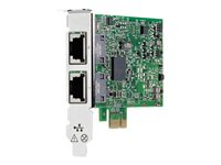 HPE 332T - Verkkosovitin - PCIe 2.0 matala profiili - Gigabit Ethernet x 2 malleihin ProLiant DL360 Gen10, DL388p Gen8 615732-B21