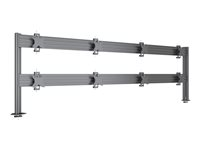 Multibrackets M Pro MBDM4x2U - Asennuspakkaus - 4x2 - musta - työpöytä, pöytäasennus 7350105215964