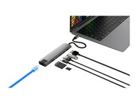 HyperDrive 7-in-1 - Telakointiasema - USB-C 3.1 Gen 2 - HDMI - 1GbE HD22H