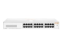 HPE Aruba Instant On 1430 24G Switch - Kytkin - hallitsematon - 24 x 10/100/1000 - työpöytä, telineeseen asennettava, seinään asennettava - BTO R8R49A#ABB