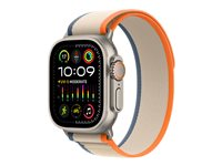 Apple - Silmukka tuotteelle älykello - 49 mm - M/L-koko - oranssi, beige MT5X3ZM/A