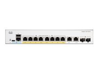 Cisco Catalyst 1200-8P-E-2G - Kytkin - L3 - smart - 8 x 10/100/1000 (PoE+) + 2 x Gigabit SFP/RJ-45 -yhdistelmä - telineeseen asennettava - PoE+ (67 W) C1200-8P-E-2G