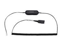 Jabra GN1218 AC Attenuation - Kuulokkeiden kaapeli - Pikairrotus pistoke - 2 m malleihin Cisco IP Phone 78XX, 88XX; BIZ 1500, 2300, 2400 88011-102