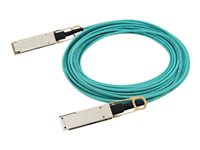 HPE Aruba - 100GBase-AOC-suorakytkentäkaapeli - QSFP28 (uros) to QSFP28 (uros) - 15 m - kuituoptinen - aktiivinen malleihin HPE Aruba 8325-32C, 8325-48Y8C; CX 10000 Empty Chassis, 8360-12C V2, 8360-16Y2C V2 R0Z28A