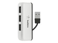 Belkin Travel - Hub - 4 x USB 2.0 - työpöytä F4U021BT