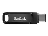 SanDisk Ultra Dual Drive Go - USB Flash-asema - 256 Gt - USB 3.2 Gen 1 / USB-C - musta SDDDC3-256G-G46