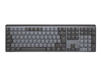 Logitech Master Series MX Mechanical - Näppäimistö - taustavalaisu - langaton - Bluetooth LE - QWERTY - pohjoismainen (tanska/suomi/norja/ruotsi) - näppäinkytkin: hiljaiset kosketusnäppäimet - grafiitti 920-010753