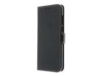 Insmat Exclusive - Läppäkansi matkapuhelimelle - aito nahka - musta malleihin Huawei Y5 2018 650-2683