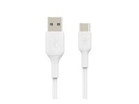 Belkin BoostCharge - USB-kaapeli - 24 pin USB-C (uros) to USB (uros) - 2 m - valkoinen CAB001BT2MWH