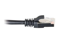 C2G Cat5e Booted Shielded (STP) Network Patch Cable - Kytkentäkaapeli - RJ-45 (uros) to RJ-45 (uros) - 4 m - STP - CAT 5e - valettu - musta 83853