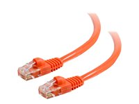 C2G Cat5e Booted Unshielded (UTP) Network Patch Cable - Kytkentäkaapeli - RJ-45 (uros) to RJ-45 (uros) - 10 m - UTP - CAT 5e - valettu, piikitön, säikeinen - oranssi 83609