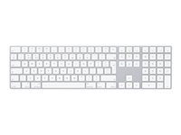 Apple Magic Keyboard with Numeric Keypad - Näppäimistö - langaton - Bluetooth - Yhdysvaltain - hopea MQ052LB/A