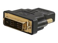 C2G Velocity Inline Adapter - Näyttösovitin - DVI-D uros to HDMI naaras - musta 80347