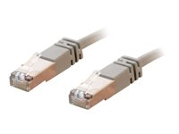 C2G Cat5e Booted Shielded (STP) Network Patch Cable - Kytkentäkaapeli - RJ-45 (uros) to RJ-45 (uros) - 100 m - STP - CAT 5e - valettu - harmaa 83760