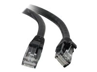 C2G Cat5e Booted Unshielded (UTP) Network Patch Cable - Kytkentäkaapeli - RJ-45 (uros) to RJ-45 (uros) - 50 cm - UTP - CAT 5e - valettu, piikitön, säikeinen - musta 83180