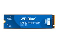 WD Blue SN580 WDS100T3B0E - SSD - 1 Tt - sisäinen - M.2 2280 - PCIe 4.0 x4 (NVMe) WDS100T3B0E