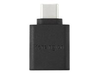 Kensington CA1010 - USB-sovitin - 24 pin USB-C (uros) to USB Type A (naaras) - 5 V - 3 A - ei sisällä halogeenia, valettu - musta K33477WW