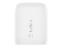 Belkin BoostCharge - Verkkosovitin - PPS-teknologia - 20 watti(a) - 3 A - Power Delivery 3.1 (24 pin USB-C) - valkoinen WCA006VFWH