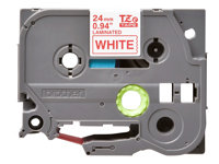 Brother TZe-252 - Standardi tarra - punainen valkoisella - Rulla (2,4 cm x 8 m) 1 kasetti(a) laminaattinauha malleihin Brother PT-D600, P750; P-Touch PT-1650, 2430, 2700, 2710, 2730, 3600, 9700, 9800, D610 TZE252