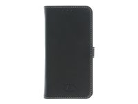 Insmat Exclusive - Läppäkansi matkapuhelimelle - aito nahka - musta malleihin LG G3 650-2137