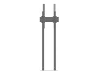 Multibrackets M Pro Dual Pole Floormount B2B - Teline malleihin 2 LCD-näyttöä - muovi, alumiini, teräs - musta -näytön koko: 65"-90" - lattialla seisova 7350073738977