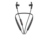 Jabra Evolve 65e UC - Kuulokkeet mikrofonilla varustettu - korvansisäiset - kiinnitys niskan taakse - Bluetooth - langaton - USB - melua vaimentava 6599-629-109