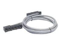 APC Data Distribution Cable - Verkkokaapeli - TAA-yhteensopiva - RJ-45 (naaras) to RJ-45 (naaras) - 6.4 m - UTP - CAT 5e - harmaa DDCC5E-021