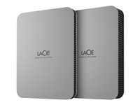 LaCie Mobile Drive STLR5000400 - Apple Exclusive - kiintolevyasema - 5 Tt - ulkoinen (kannettava) - USB 3.2 Gen 1 (USB-C liitin) - avaruuden harmaa - sekä 3 vuoden Seagate Rescue Data Recovery STLR5000400