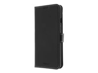 Insmat Exclusive - Läppäkansi matkapuhelimelle - aito nahka, polykarbonaatti - musta malleihin OnePlus 8T 650-2905