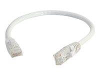 C2G Cat5e Booted Unshielded (UTP) Network Patch Cable - Kytkentäkaapeli - RJ-45 (uros) to RJ-45 (uros) - 10 m - UTP - CAT 5e - valettu, piikitön, säikeinen - valkoinen 83267